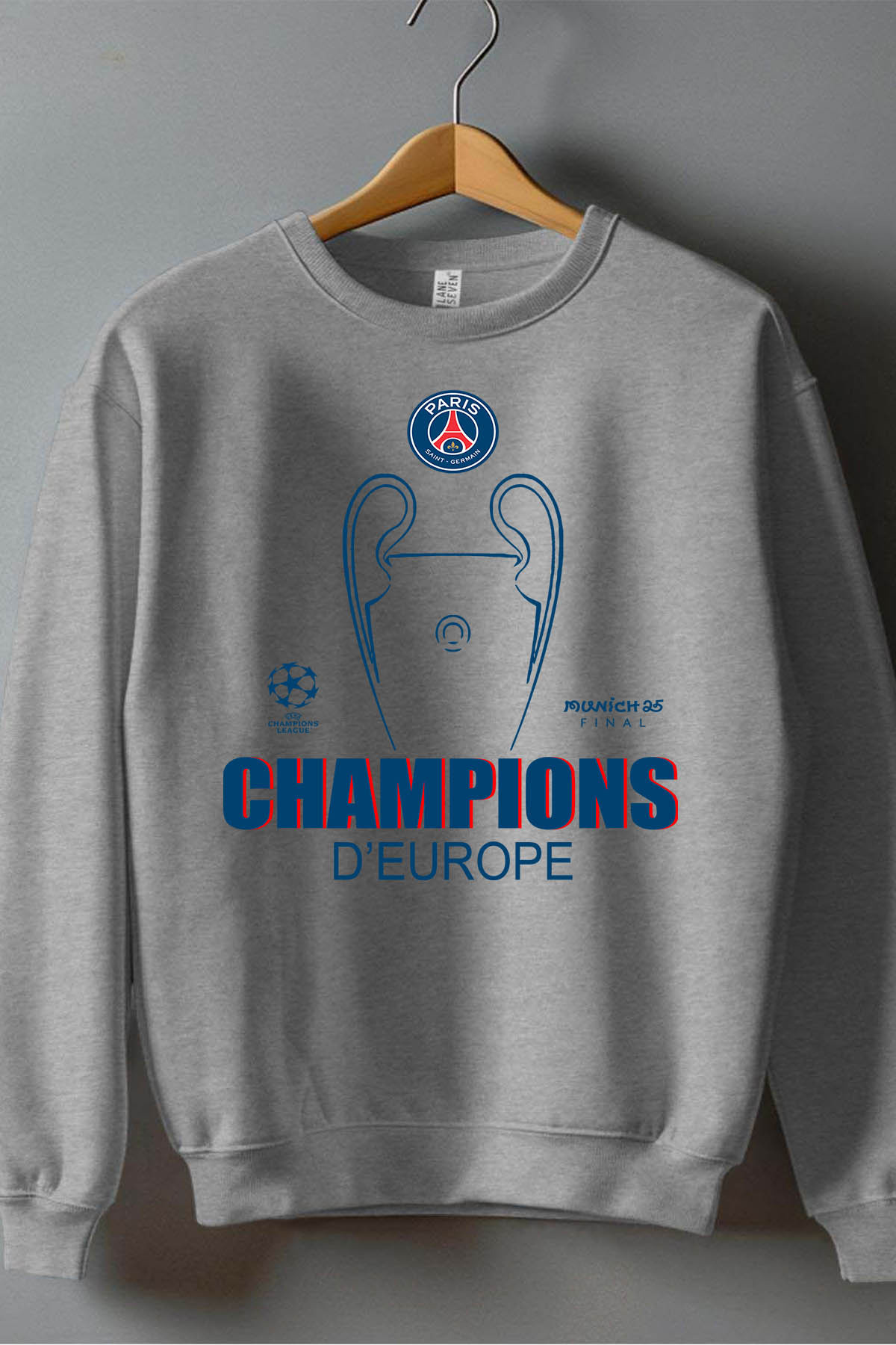 Grossiste I.A.L.D FRANCE - Psg champion - Sweat Col Rond Garçon