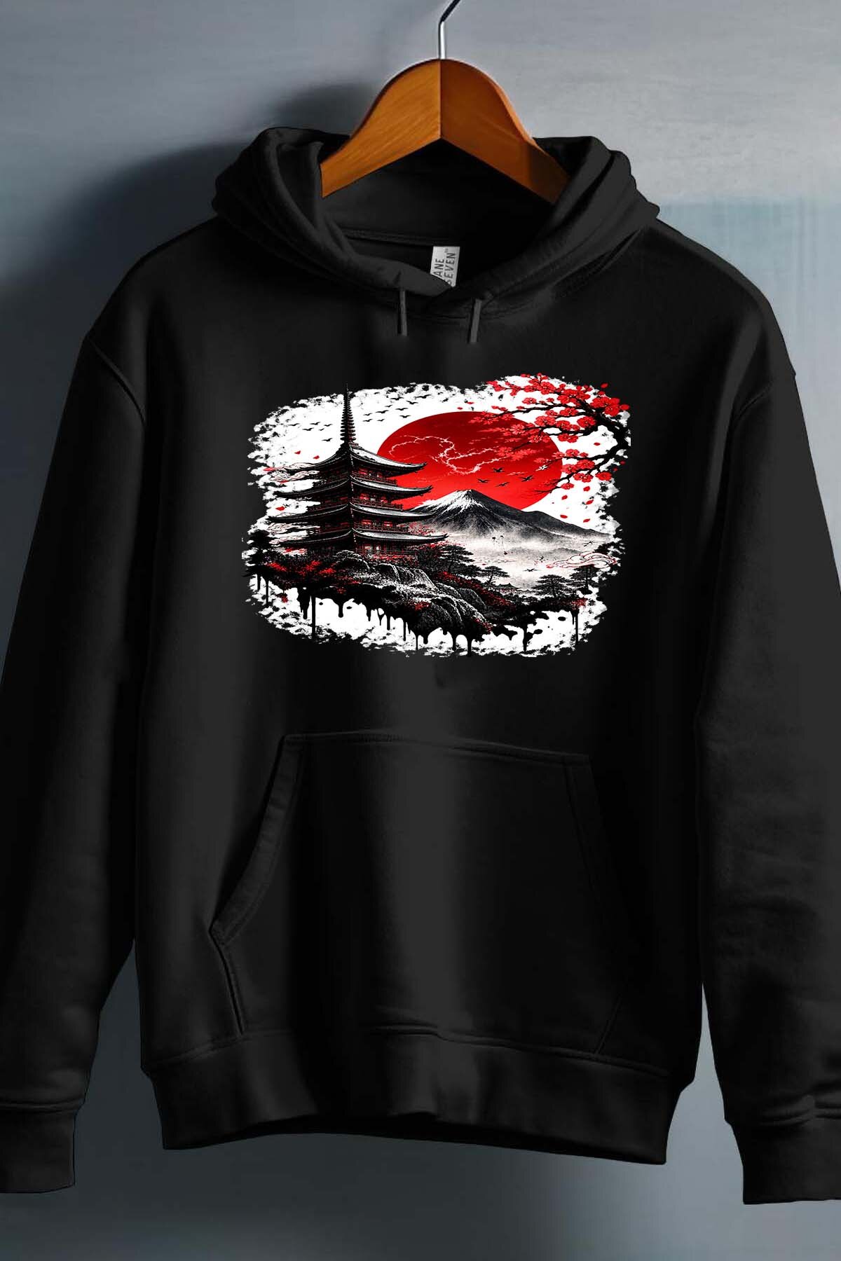 Wholesaler I.A.L.D FRANCE - Red Sun sakura - Hooded sweatshirt Girl