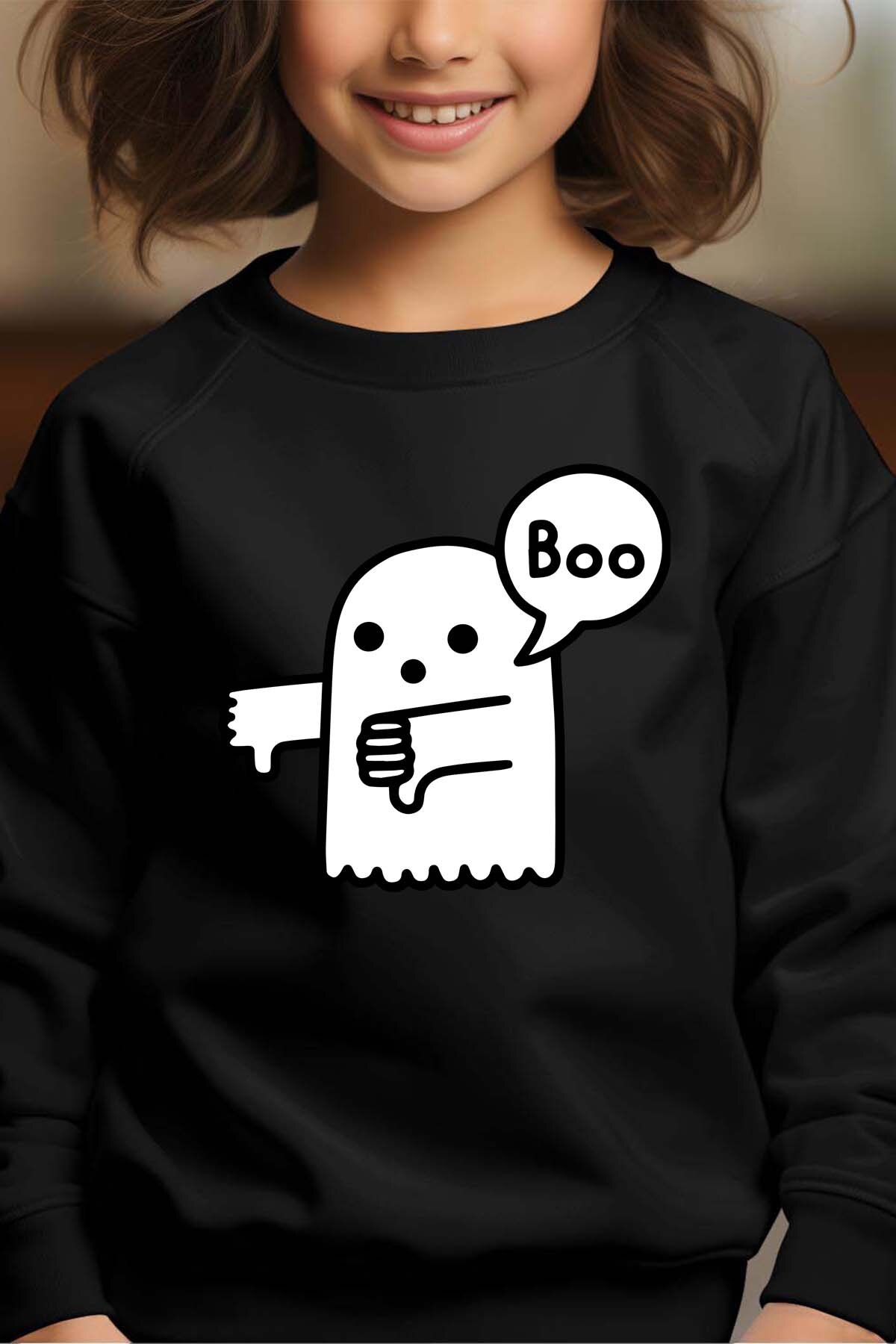Mayorista I.A.L.D FRANCE - Ghost Boo - Sudadera con cuello redondo para niña