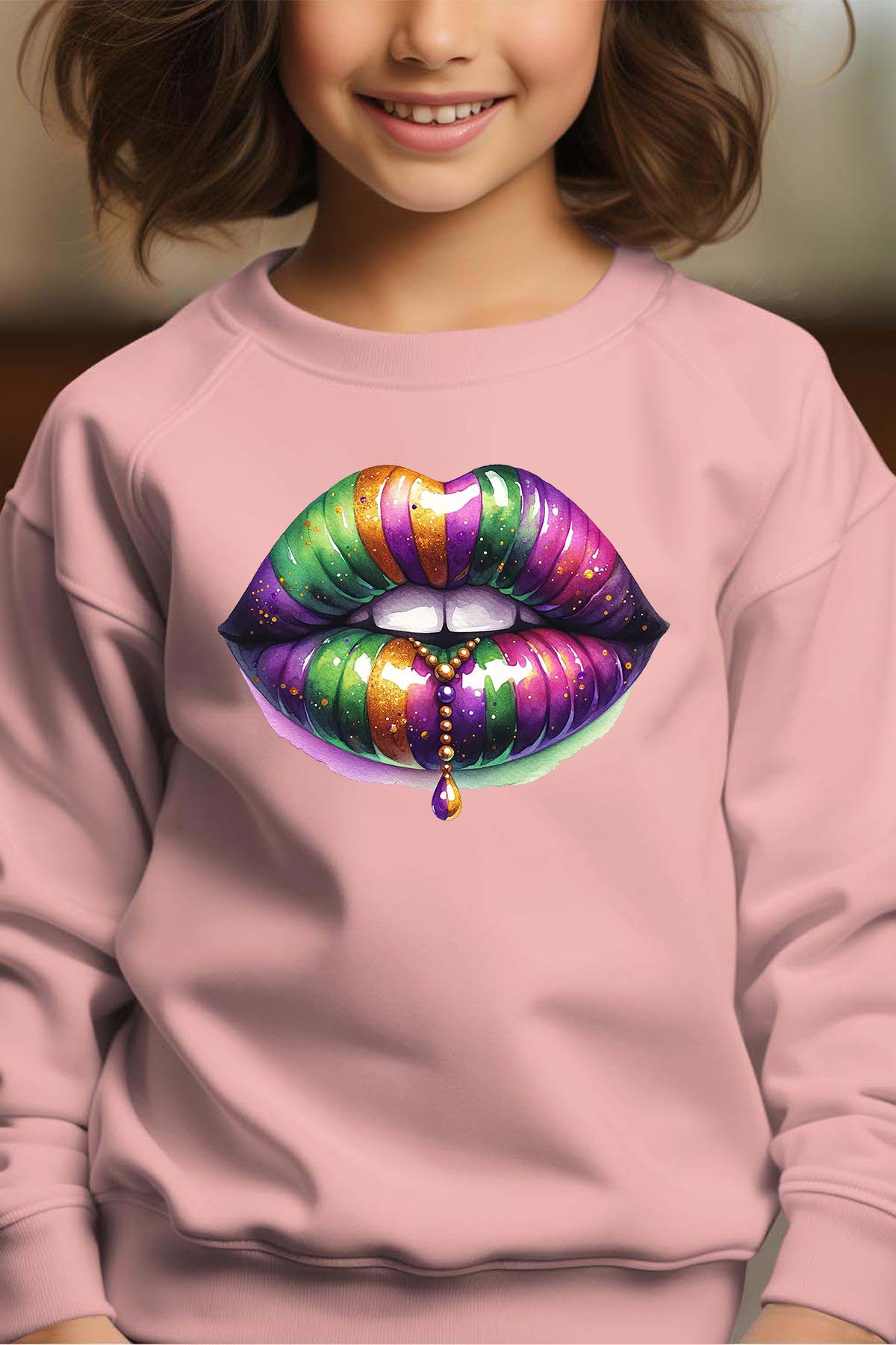 Wholesaler I.A.L.D FRANCE - Bouche Carnival - Crewneck sweatshirt Girl