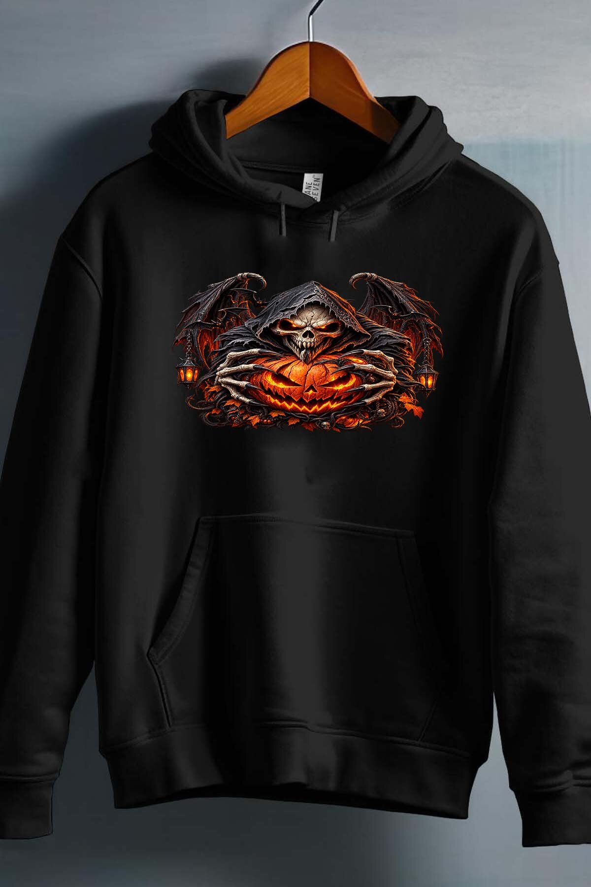 Grossiste I.A.L.D FRANCE - Skull fire halloween - Sweat Capuche Fille