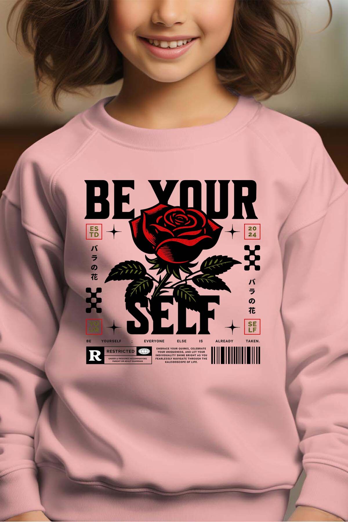 Wholesaler I.A.L.D FRANCE - Own your Rose - Crewneck sweatshirt Girl