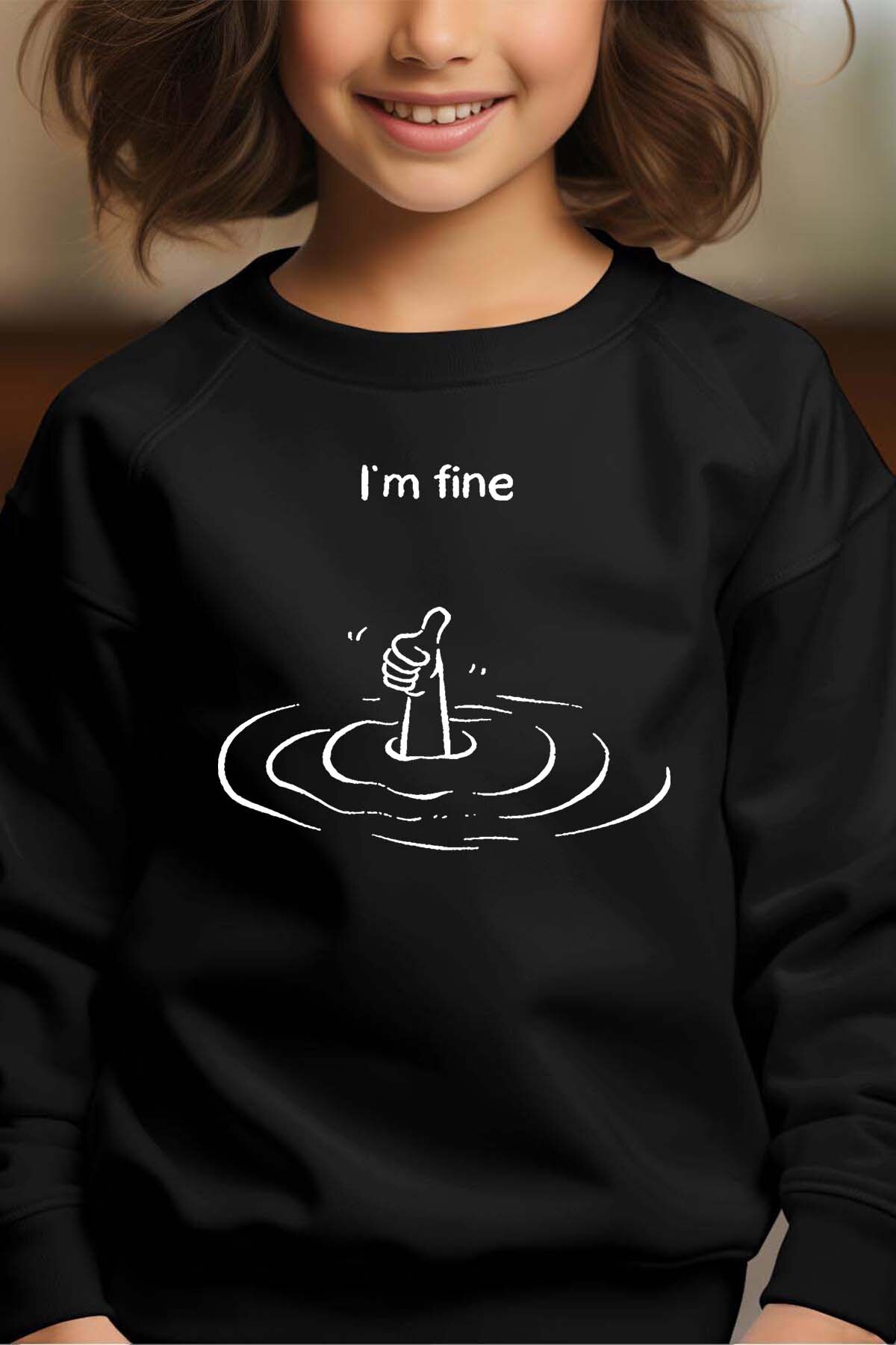 Grossiste I.A.L.D FRANCE - Everything is Fine - Sweat Col Rond Fille