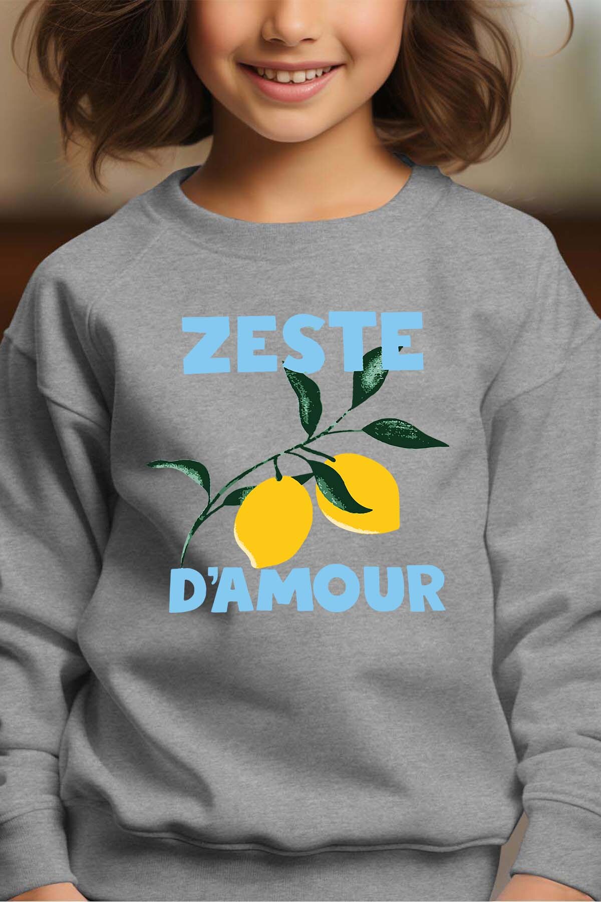 Grossiste I.A.L.D FRANCE - Zeste d'amour - Sweat Col Rond Fille