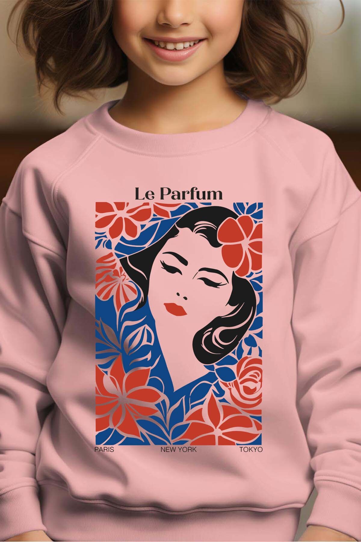 Grossiste I.A.L.D FRANCE - Evening Bloom - Sweat Col Rond Fille