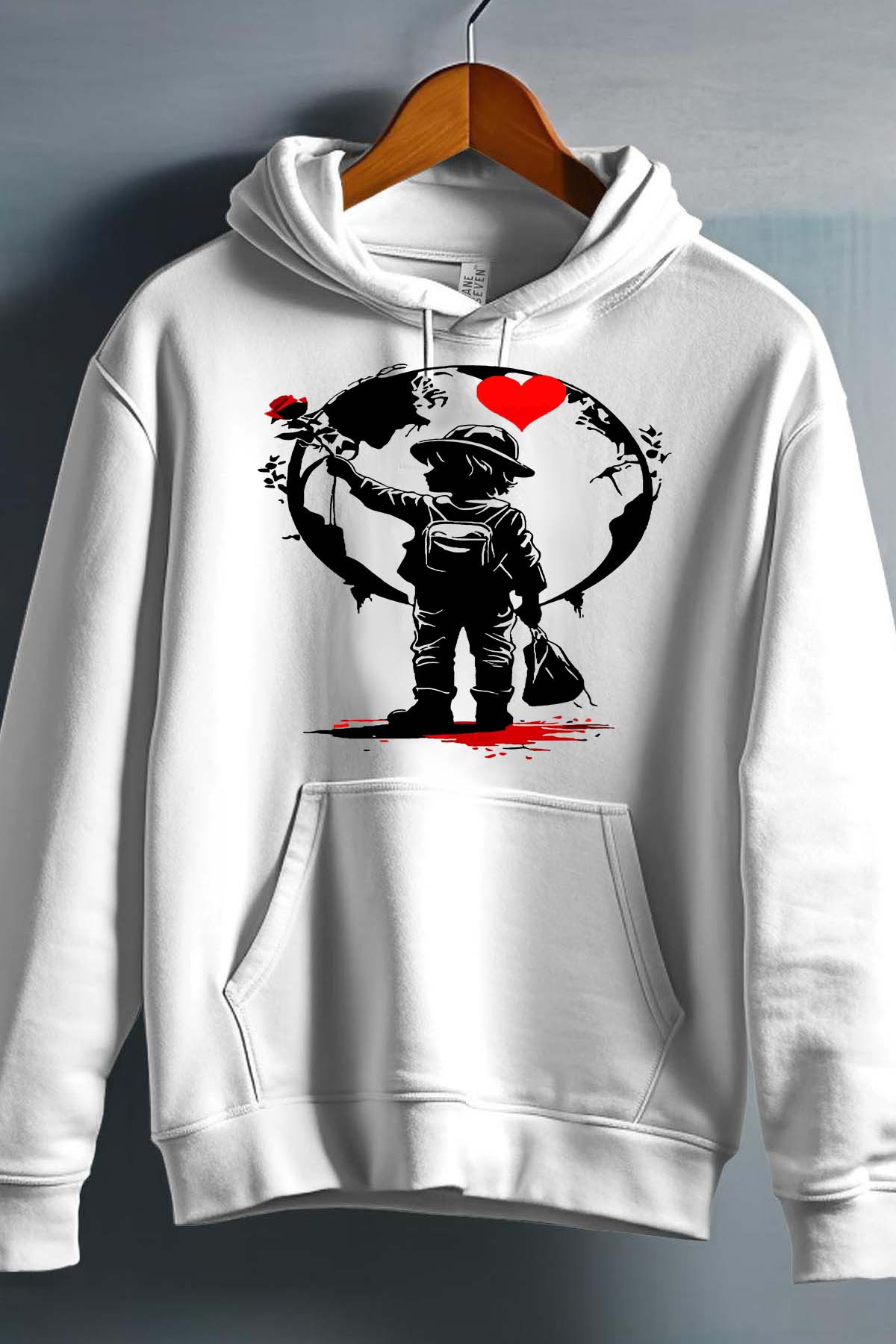 Grossiste I.A.L.D FRANCE - Monde coeur - Sweat Capuche Garçon