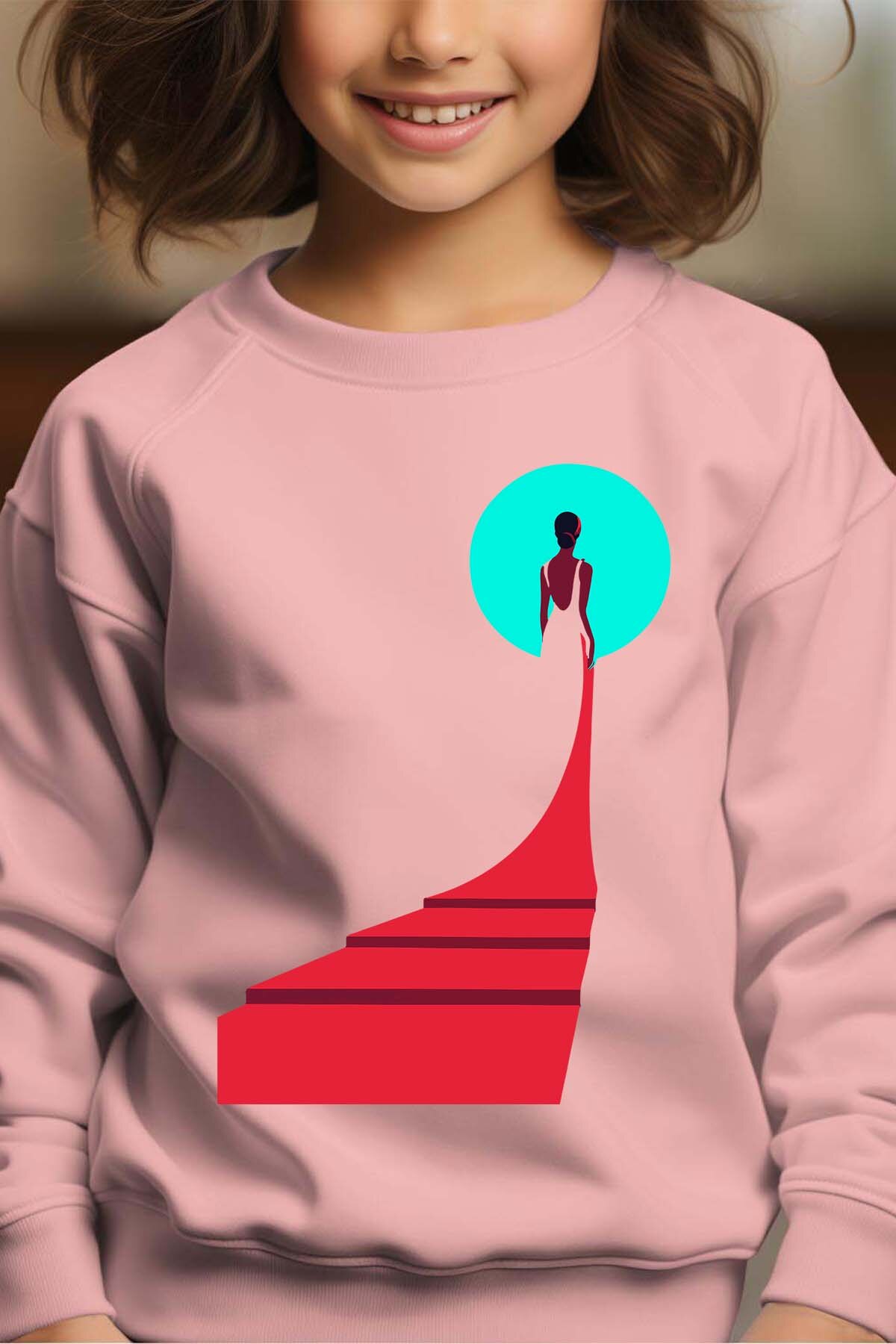 Mayorista I.A.L.D FRANCE - Alfombra Roja Niña - Sudadera con cuello redondo para niña