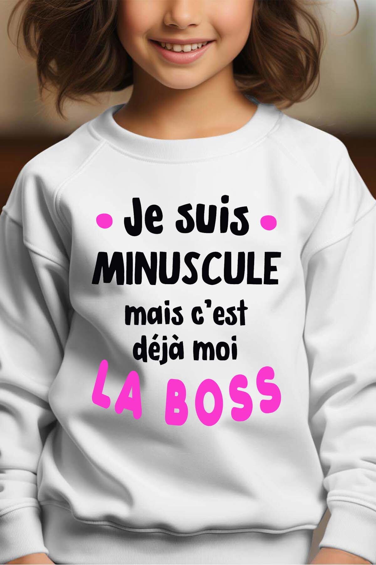 Mayorista I.A.L.D FRANCE - Minuscule la Boss - Sudadera con cuello redondo Niña