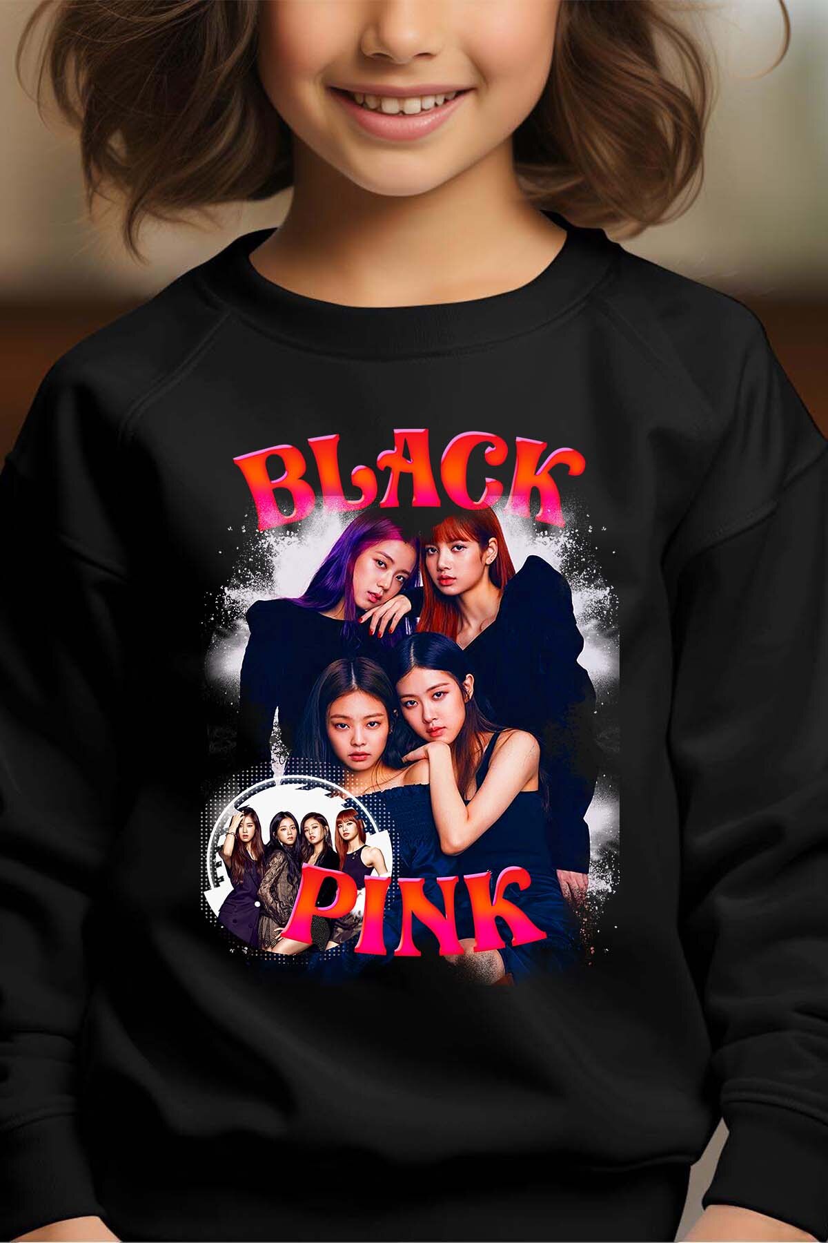 Grossiste I.A.L.D FRANCE - BLACKPINK 4 - Sweat Col Rond Fille