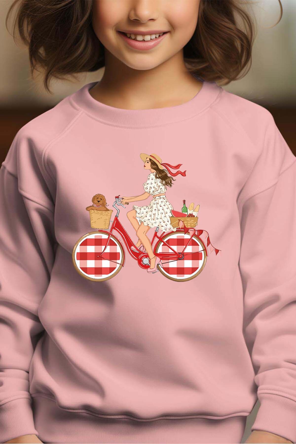 Großhändler I.A.L.D FRANCE - Picknickfahrt - Rundhals-Sweatshirt Mädchen