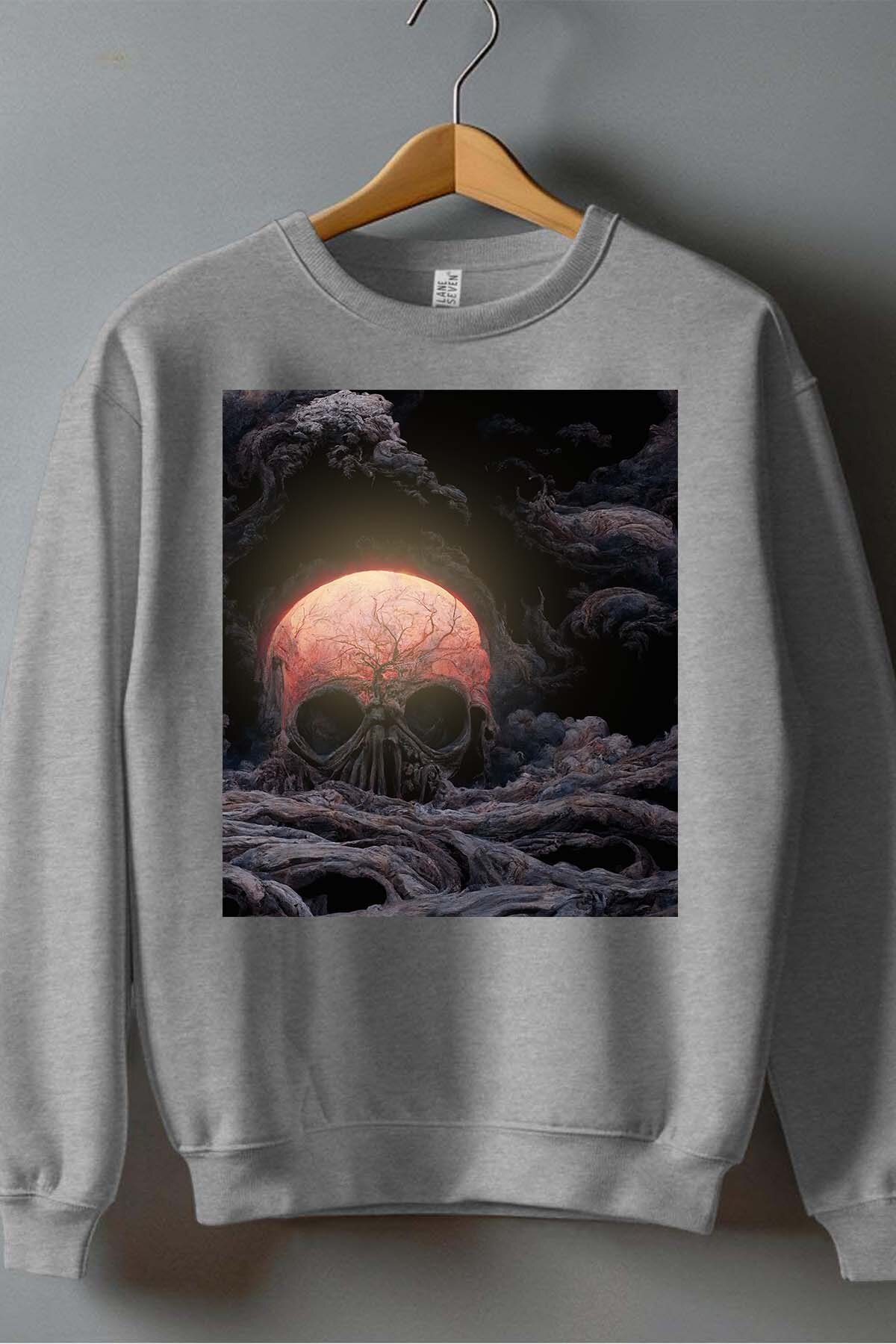 Wholesaler I.A.L.D FRANCE - Skull With The Great Wave Off Kanagawa copy - Crewneck sweatshirt Boy