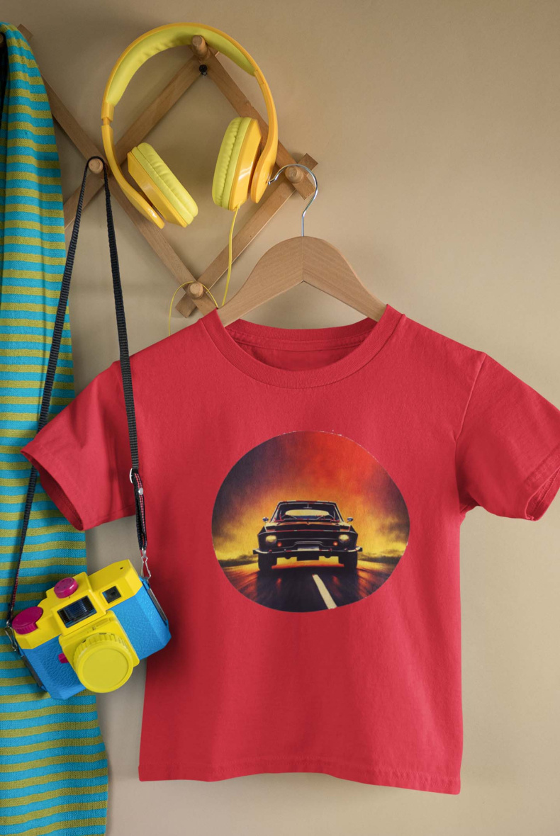 Grossiste I.A.L.D FRANCE - Tshirt Garçon | CAR GOLDEN HOUR