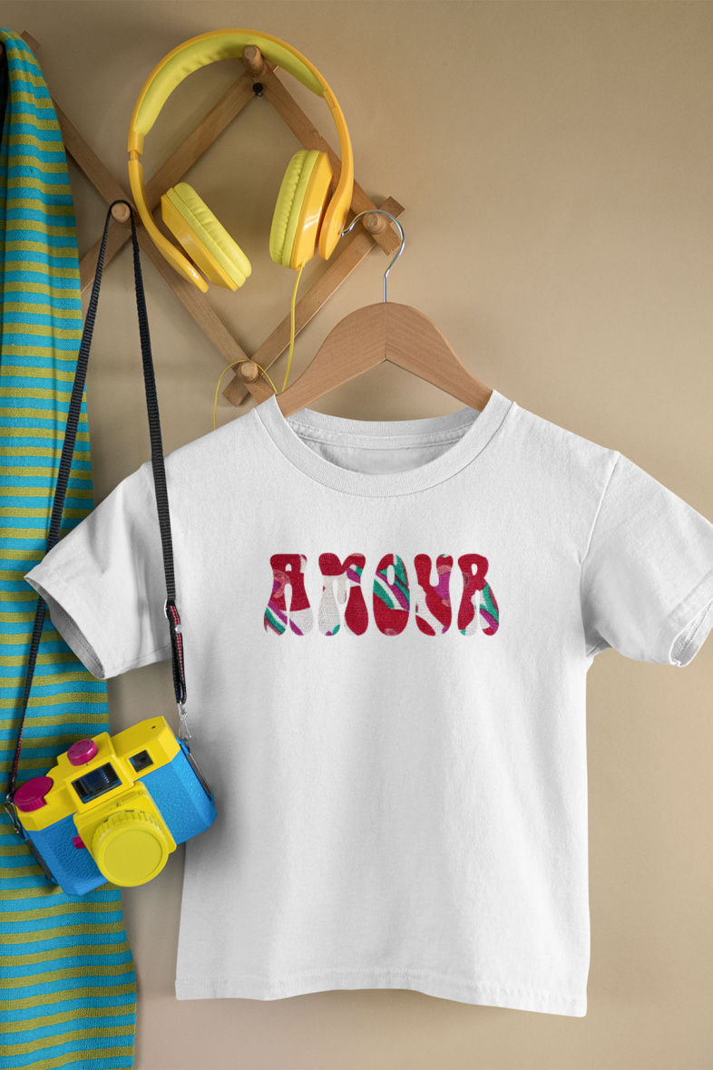 Grossiste I.A.L.D FRANCE - Tshirt Fille | AMOUR fleuri