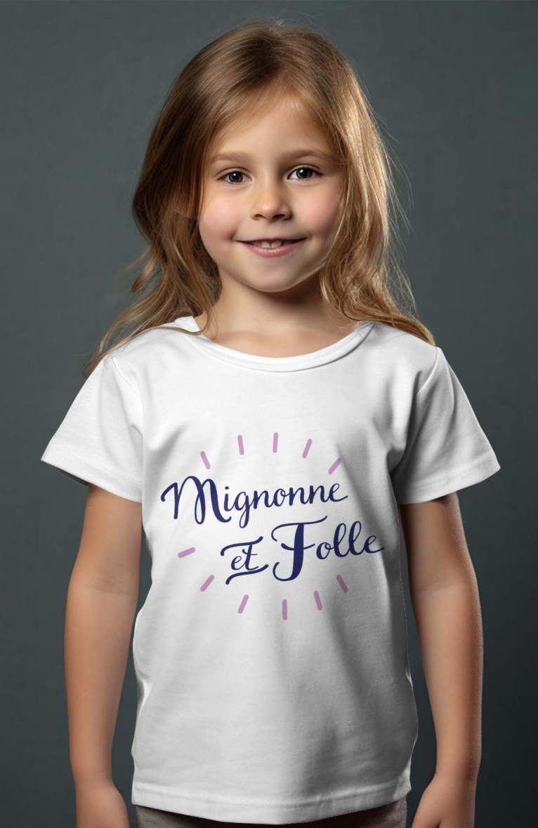 Wholesaler I.A.L.D FRANCE - Girl's Tee | mignonne et folle