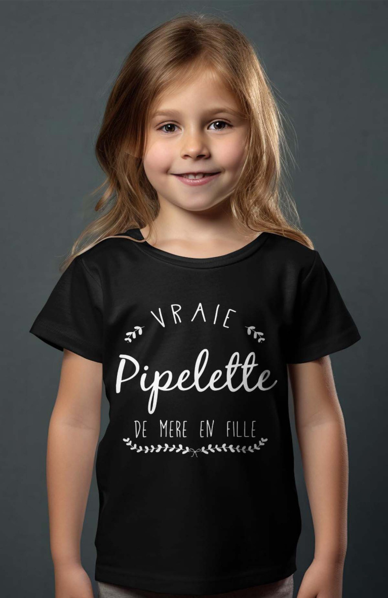 Wholesaler I.A.L.D FRANCE - Girl's Tee | pipielette mere  file