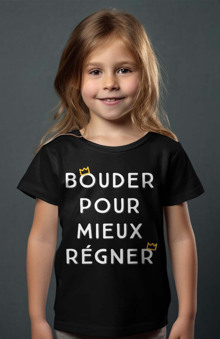 Grossiste I.A.L.D FRANCE - T-shirt Fille | bouder regner