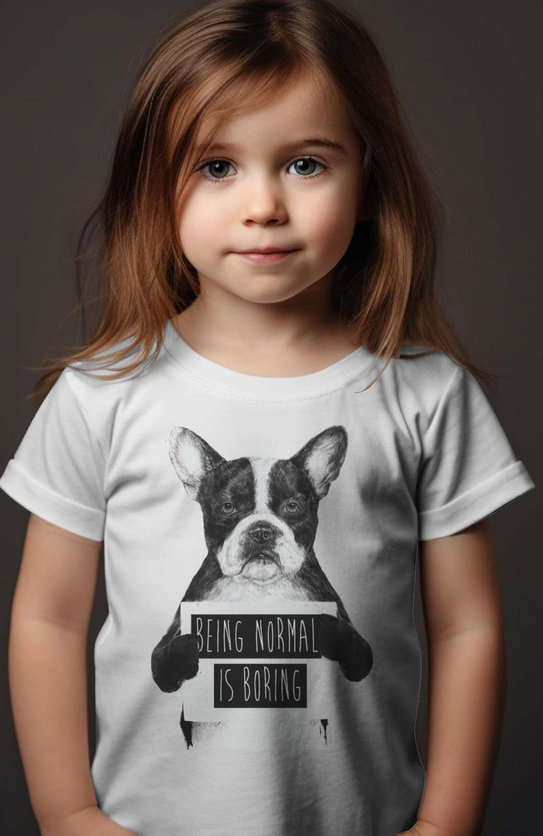 Grossiste I.A.L.D FRANCE - T-shirt Fille | being normal is boring