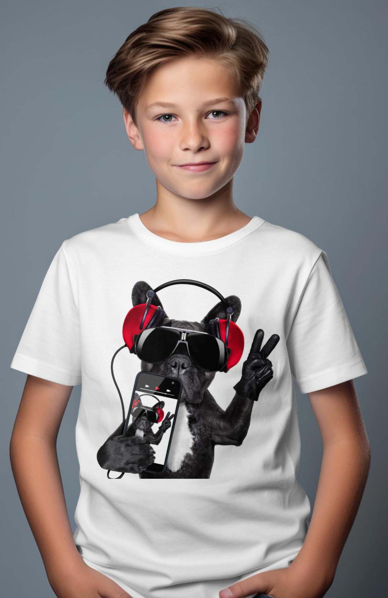 Wholesaler I.A.L.D FRANCE - Boy's tee  | bull dog iphone