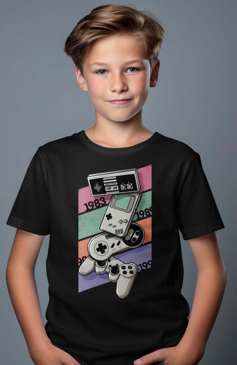 Großhändler I.A.L.D FRANCE - Jungen-T-Shirt | Ninten-Controller
