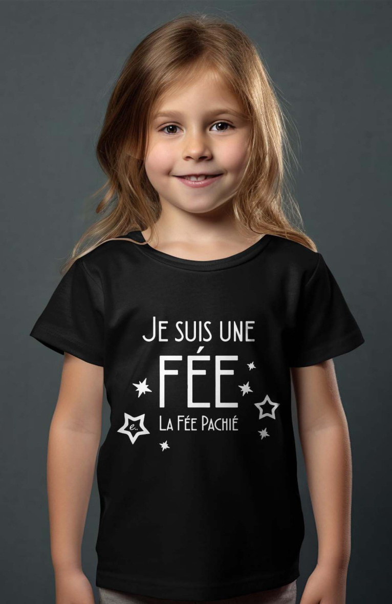 Grossiste I.A.L.D FRANCE - T-shirt Fille |  Fee paché