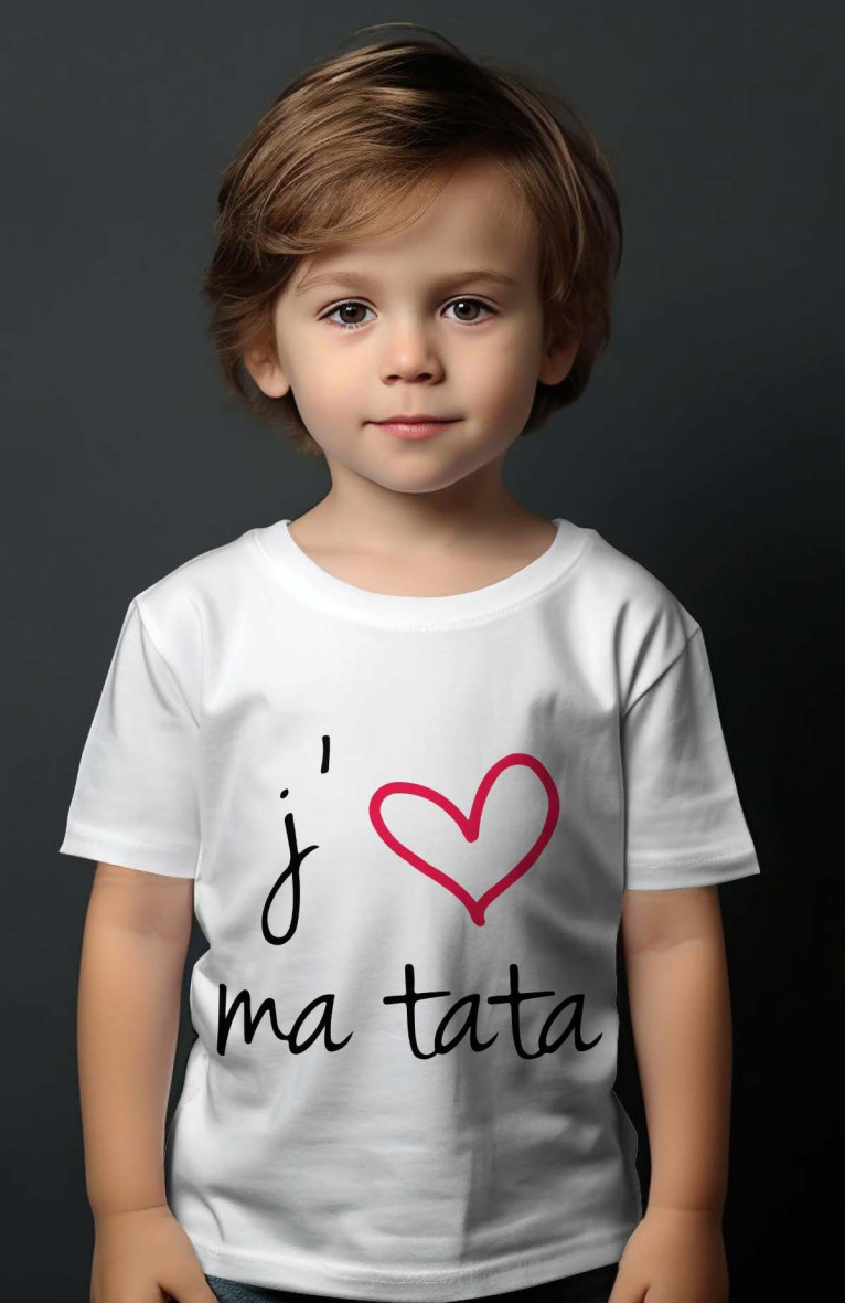 Grossiste I.A.L.D FRANCE - T-shirt Garçon  | j'aime ma tata