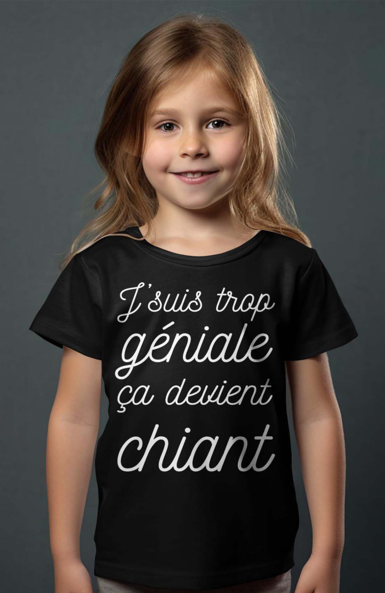 Wholesaler I.A.L.D FRANCE - Girl's tee | trop genial