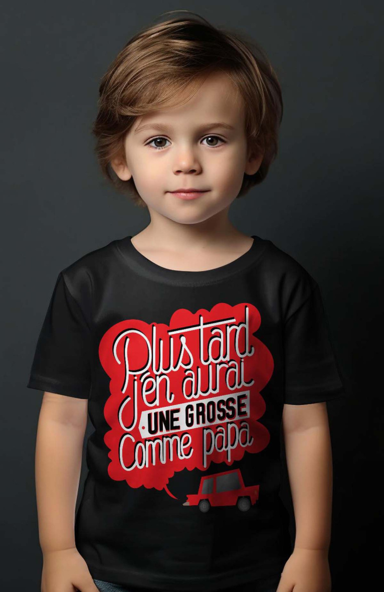 Großhändler I.A.L.D FRANCE - Jungen-T-Shirt | groß wie Papa
