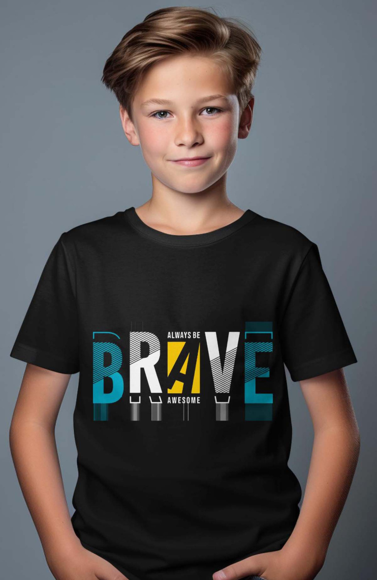 Wholesaler I.A.L.D FRANCE - Boy's tee  | be brave
