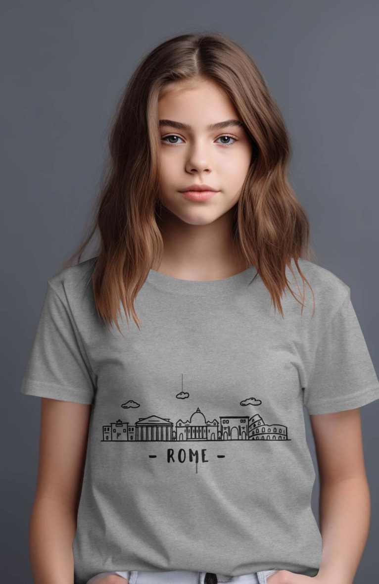 Grossiste I.A.L.D FRANCE - T-shirt Fille | Skyline Rome