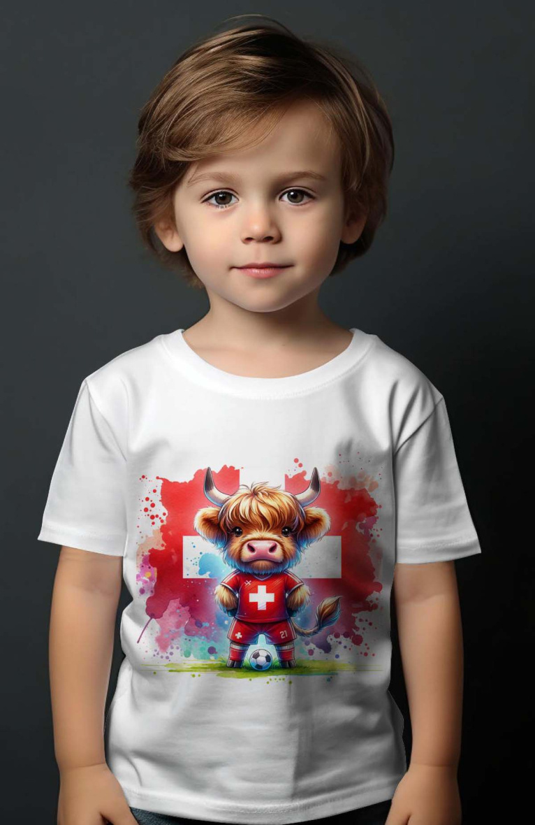 Großhändler I.A.L.D FRANCE - Jungen-T-Shirt | Schweizer Kuh