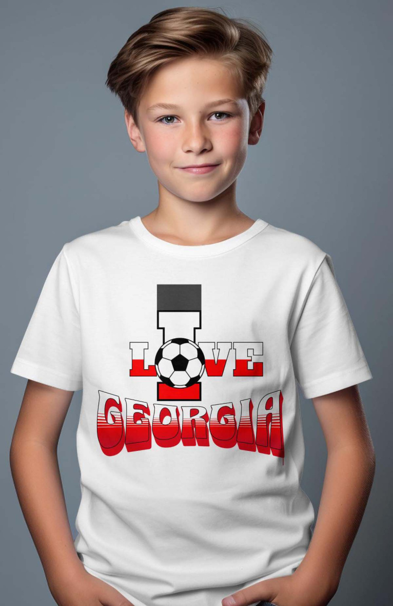 Großhändler I.A.L.D FRANCE - Jungen-T-Shirt | Ich liebe Georgia