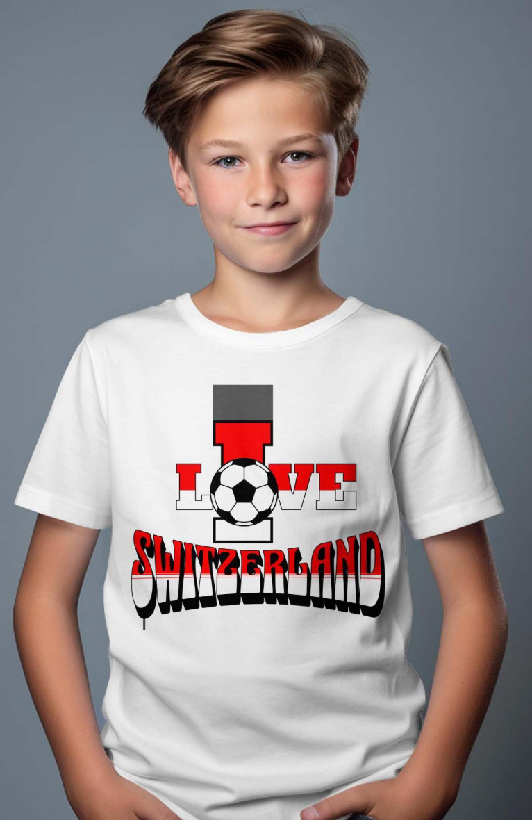 Großhändler I.A.L.D FRANCE - Jungen-T-Shirt | Liebe die Schweiz