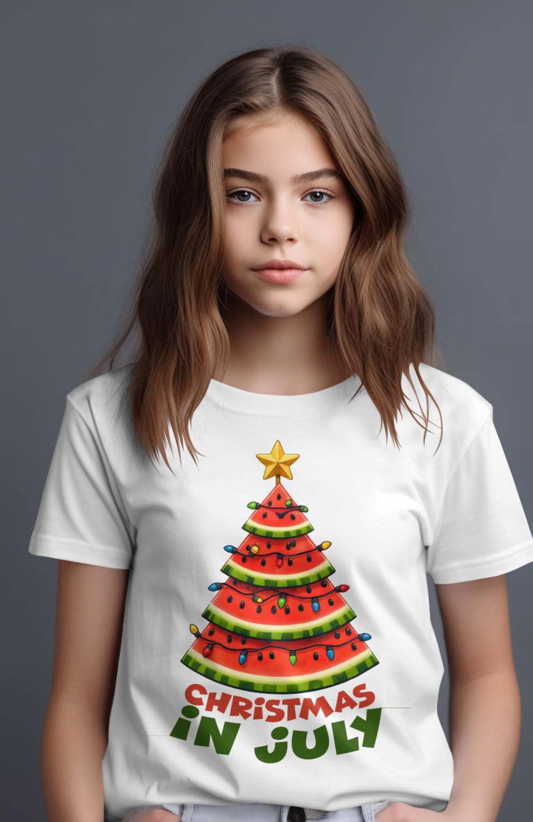 Wholesaler I.A.L.D FRANCE - Girl's tee | christmas watermelon