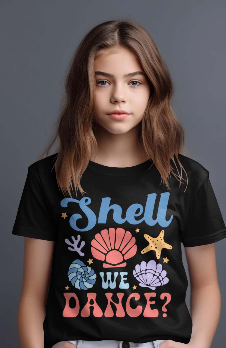 Grossista I.A.L.D FRANCE - Maglietta ragazza | danza delle conchiglie