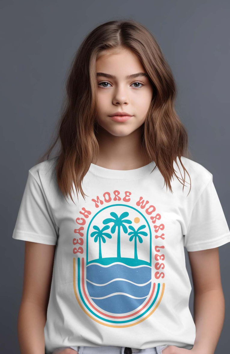 Grossiste I.A.L.D FRANCE - T-shirt Fille | Beach worry
