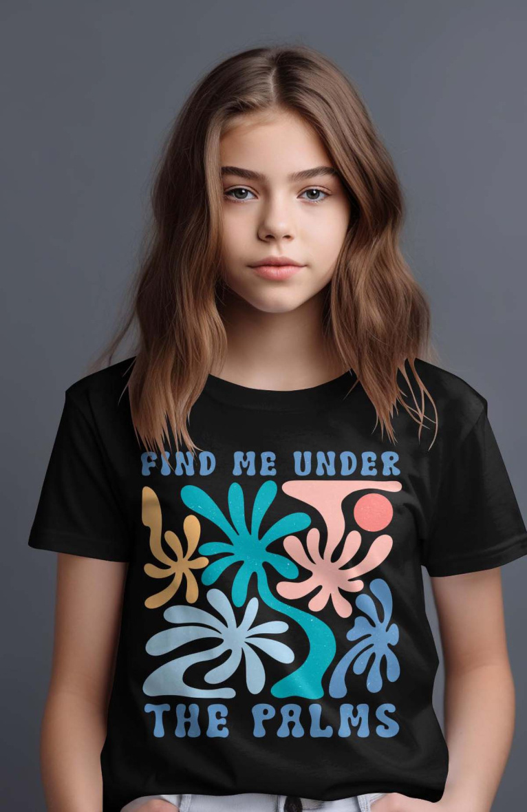 Grossista I.A.L.D FRANCE - Maglietta ragazza | sotto le palme