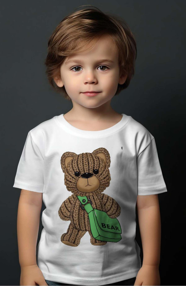 Großhändler I.A.L.D FRANCE - Jungen-T-Shirt | Bärentasche