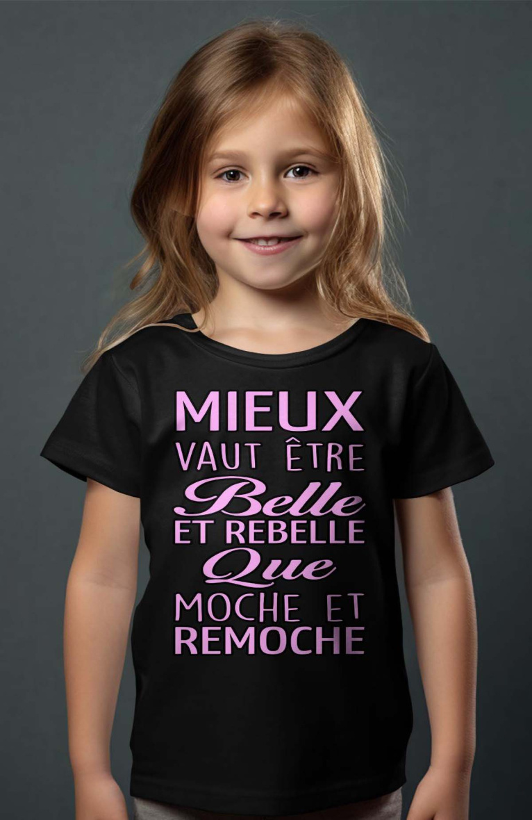 Wholesaler I.A.L.D FRANCE - Girl's tee | Belle Rebelle