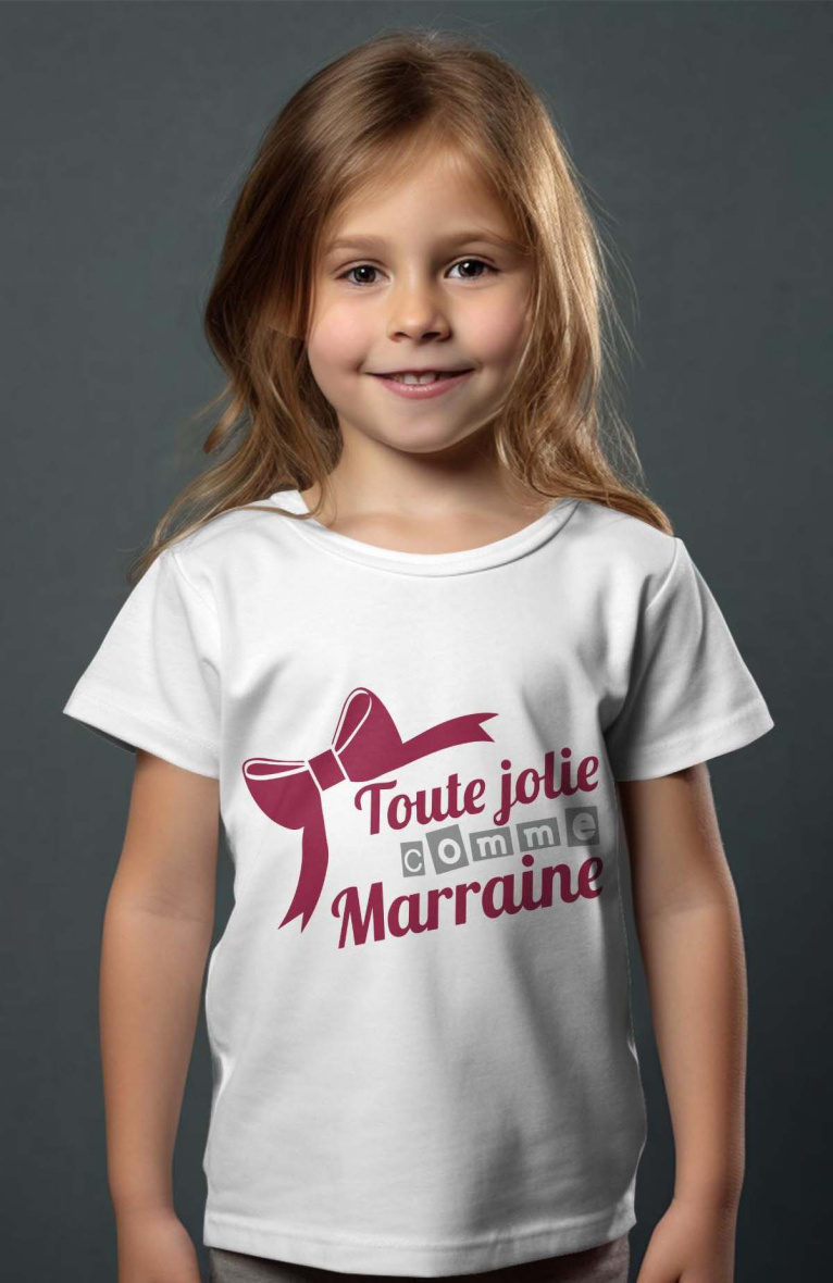 Wholesaler I.A.L.D FRANCE - Girl's tee | toute jolie Marraine