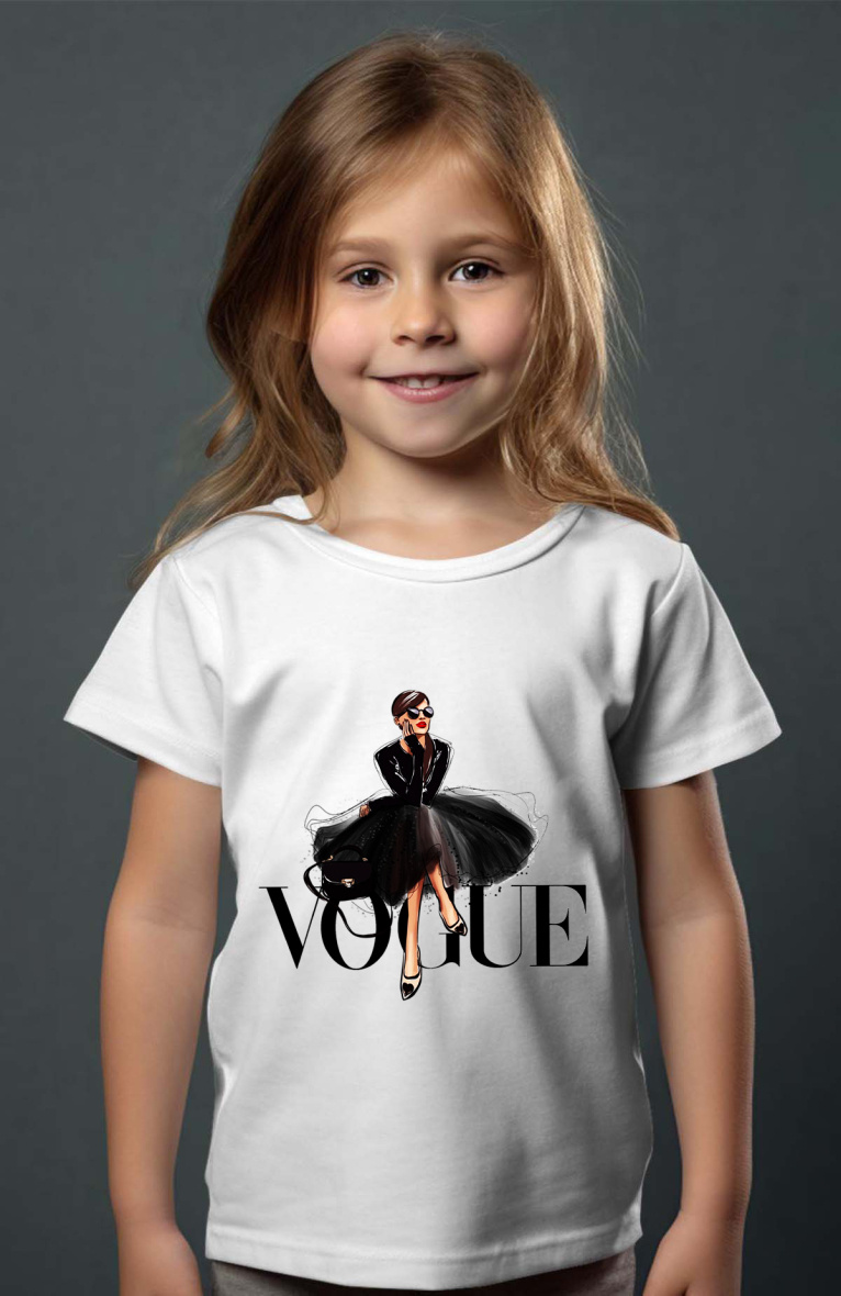 Grossiste I.A.L.D FRANCE - Black Vogue - Tshirt Fille