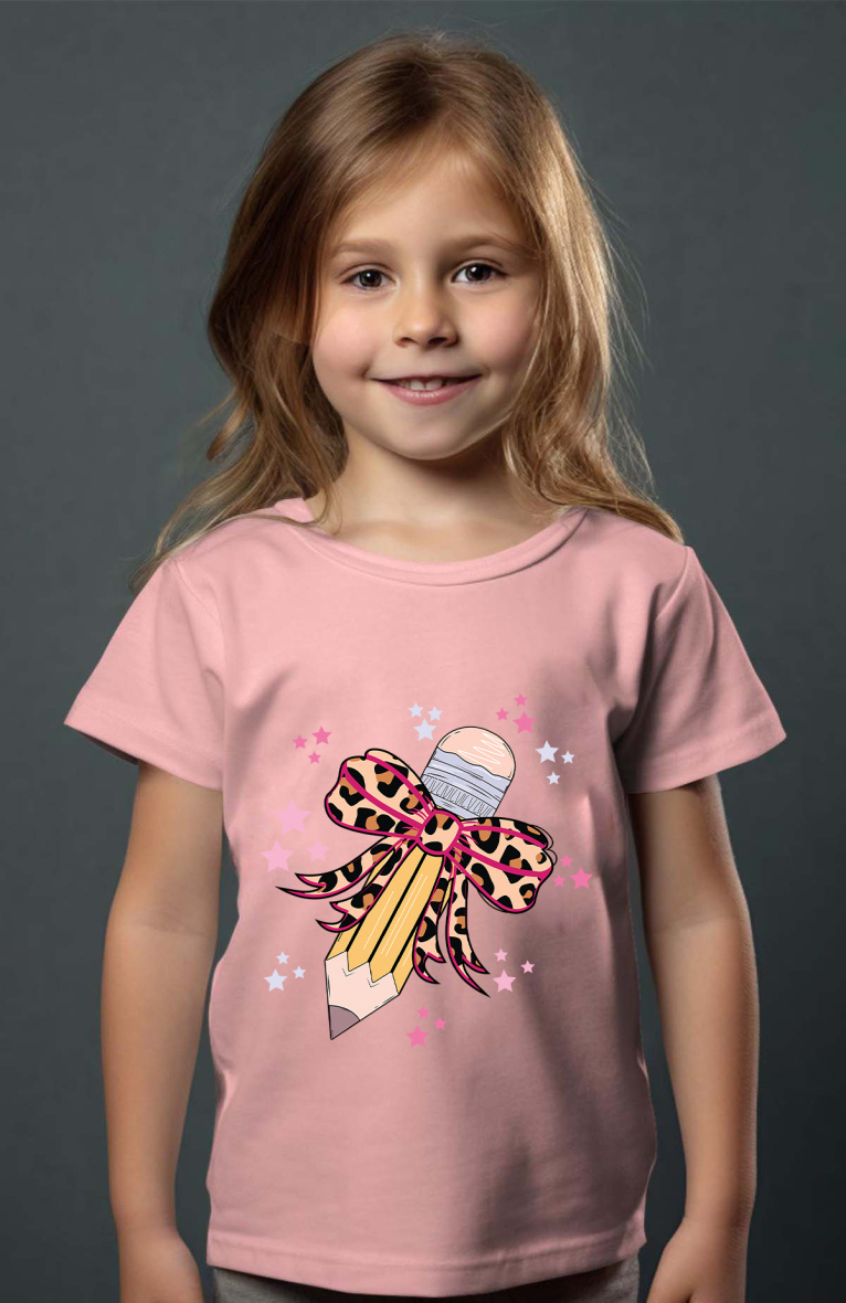 Wholesaler I.A.L.D FRANCE - Pincil leopard - Girl's tee