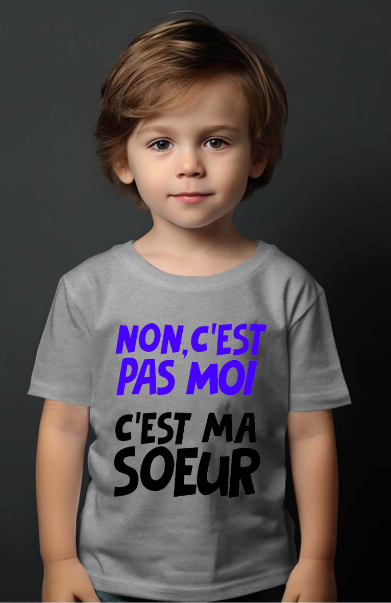 Großhändler I.A.L.D FRANCE - C meine Schwester Junge - T-Shirt für Jungen