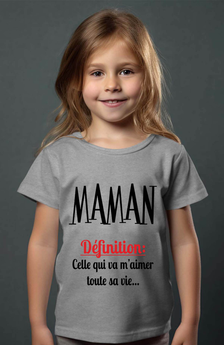 Grossiste I.A.L.D FRANCE - Def maman - Tshirt Fille