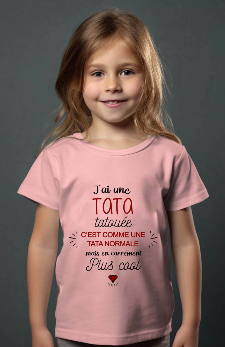 Grossiste I.A.L.D FRANCE - TATA TATOUEE - Tshirt Fille