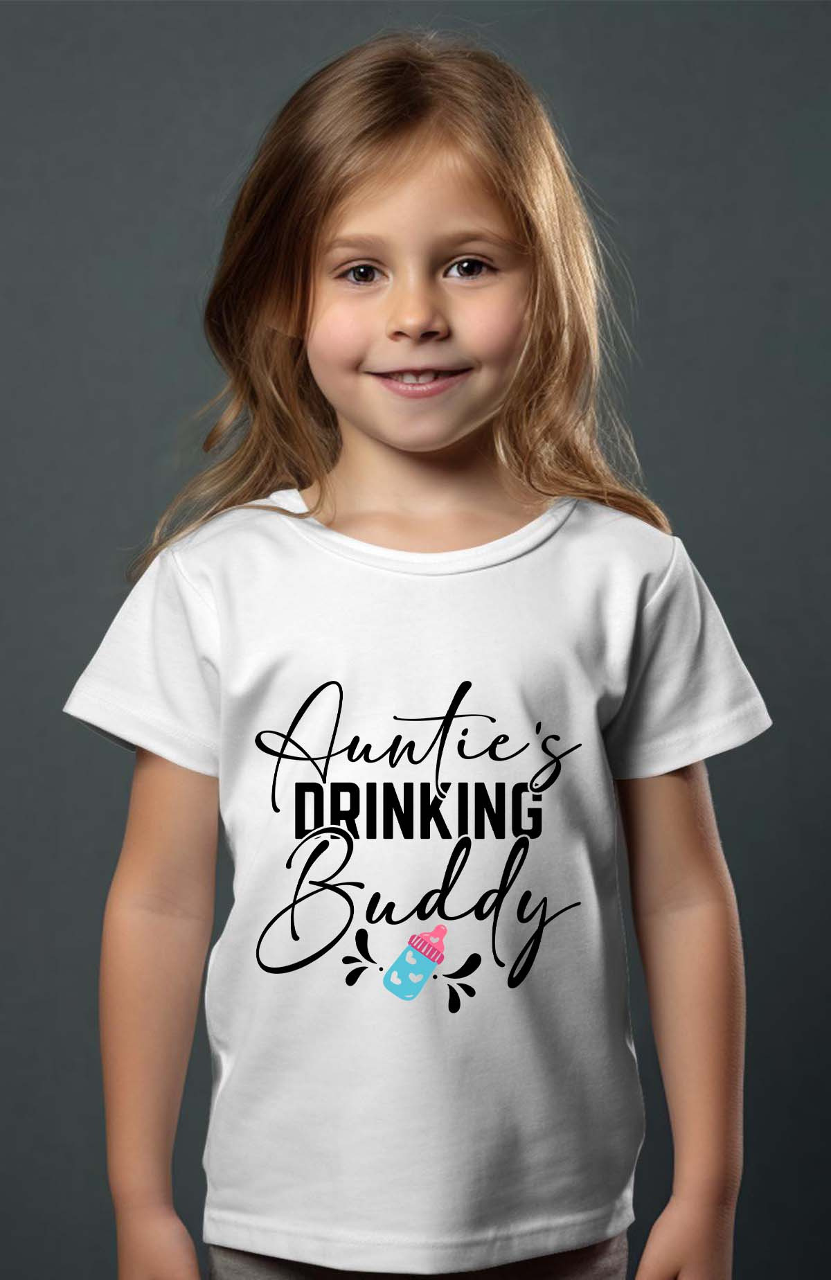 Wholesaler I.A.L.D FRANCE - Auntie's drinking - Girl's tee