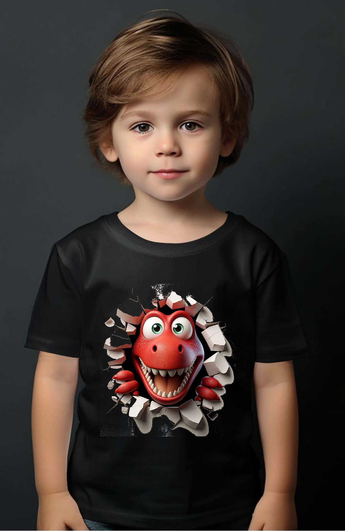 Wholesaler I.A.L.D FRANCE - Dino rouge - Boy's tee