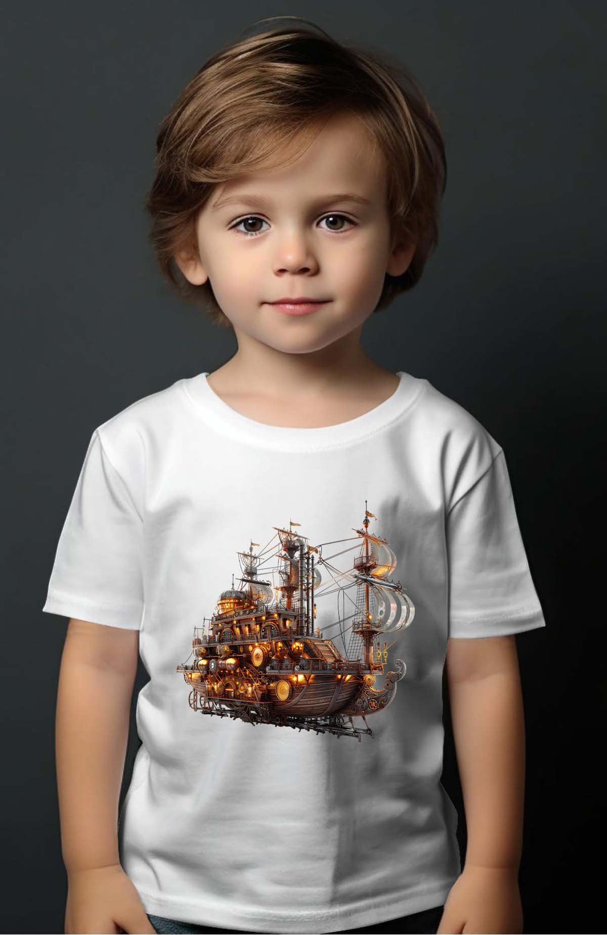 Grossiste I.A.L.D FRANCE - Viking boat - Tshirt Garçon