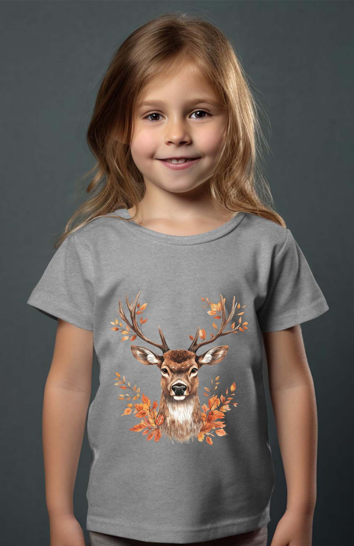 Wholesaler I.A.L.D FRANCE - Autumn cerf - Girl's tee