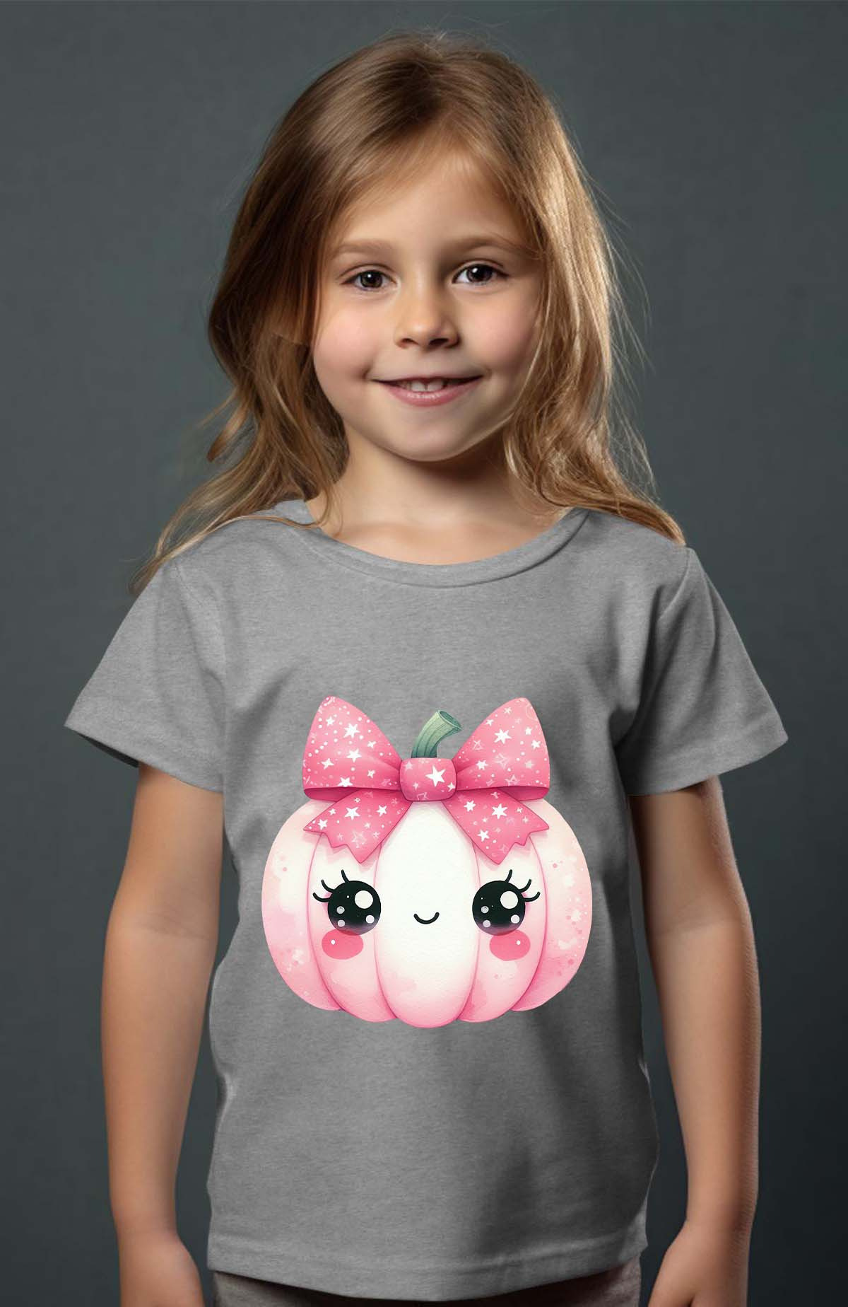 Grossiste I.A.L.D FRANCE - Citrouille rose - Tshirt Fille
