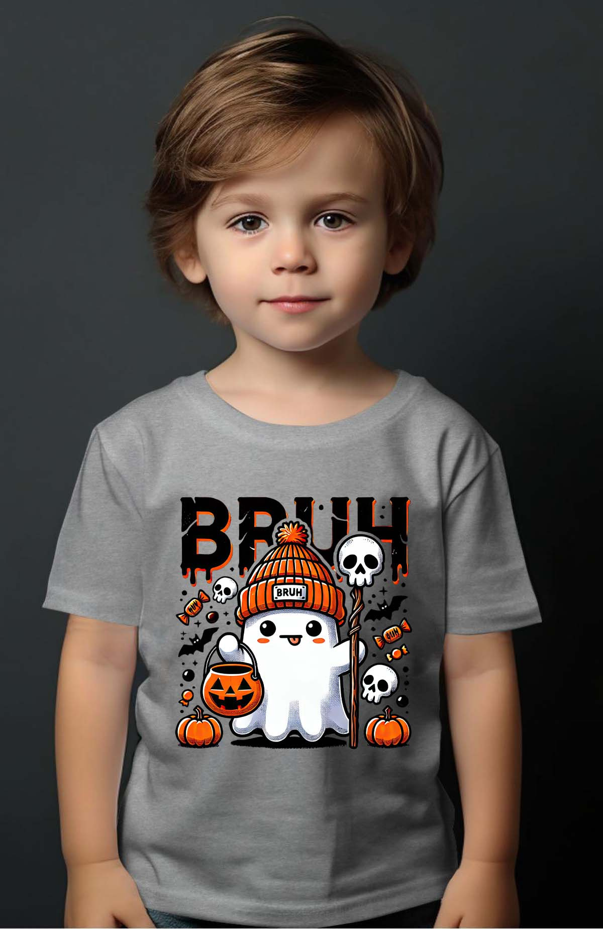Grossiste I.A.L.D FRANCE - Bruh Halloween - Tshirt Garçon